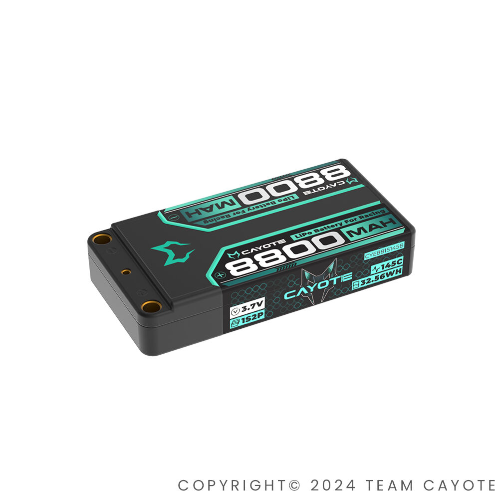 CAYOTE CYE881S145B レーシングリポバッテリー 8800mAh 3-Pack CAYOTE Racing 8800mAh 1S LiPo Battery 3,7V 145C 162g | CA